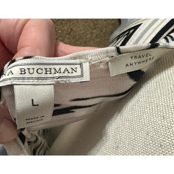 Dana Buchman Travel Anywhere Dress L Tank Slinky Sleeveless Summer Spring MIDI - Picture 5 of 7